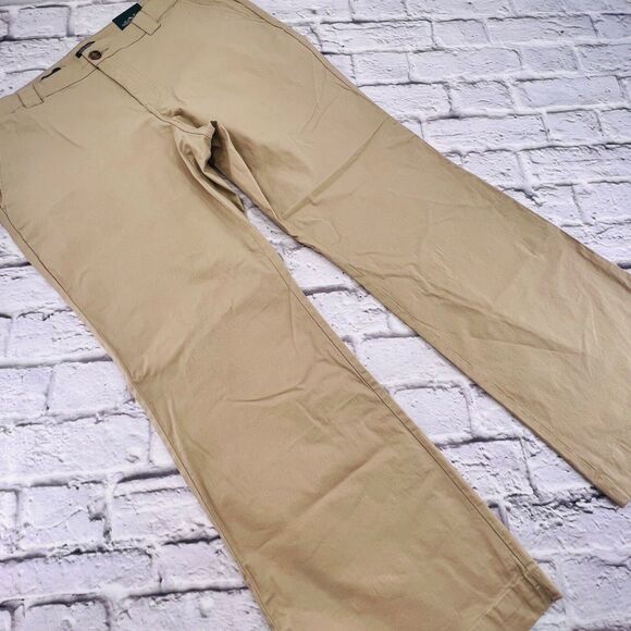 NEW Wild Fable Casual Flare Pants Women's Size 18/34 Tan Flat Front Low Rise - Picture 7 of 13